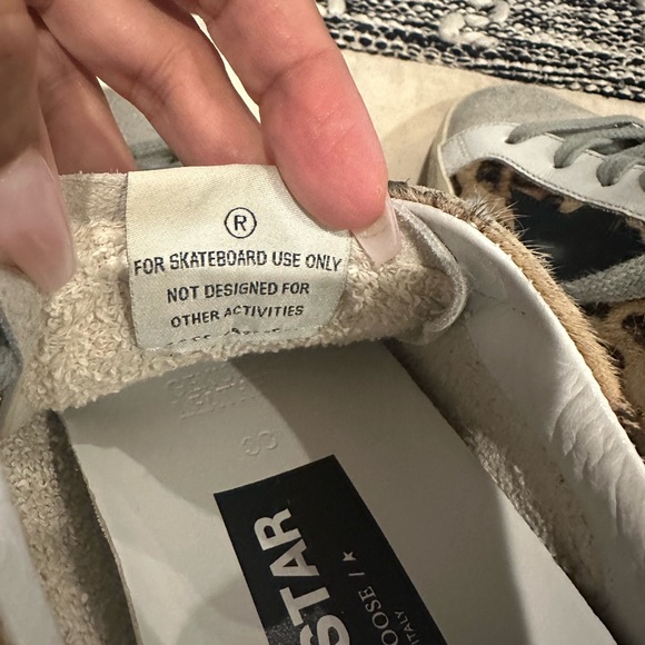 Golden Goose leopard cowhide superstar size 38 in excellent condition - Picture 4 of 14